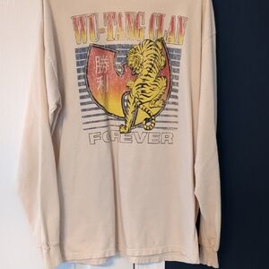 Wu-Tang Clan Beige Long Sleeve Graphic Tee